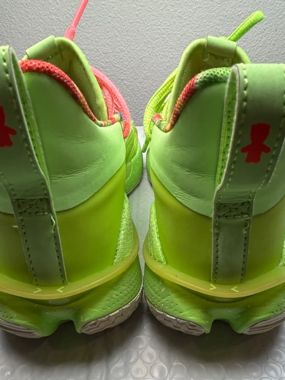 Under Armour Curry 7x Sour Patch Kids Lime Green Basketball Shoes Size 7Y Youth